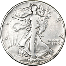 United States, Half Dollar, Walking Liberty Half Dollar, 1944, U.S. Mint