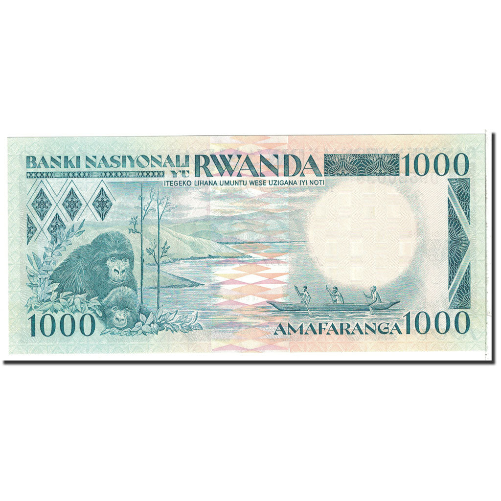 Banknote, Rwanda, 1000 Francs, 1988, 1988-01-01, KM:21a, UNC(65-70)