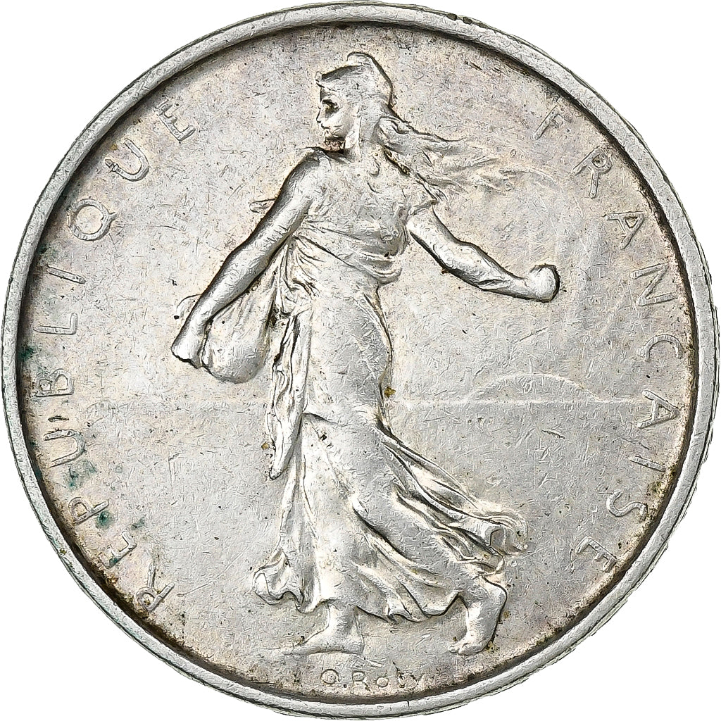 Francia, 5 Francs, Semeuse, 1964, Paris, Plata, MBC, KM:926