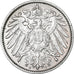 ALEMANHA - IMPÉRIO, Wilhelm II, Mark, 1915, Muldenhütten, Prata, AU(55-58)