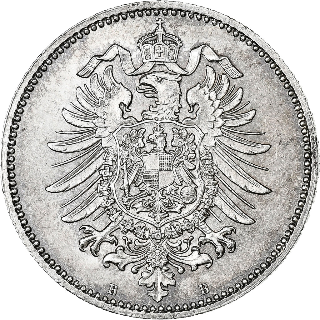 German Empire, Wilhelm I, Mark, 1875, Hanovre, Silver, AU(55-58), KM:7