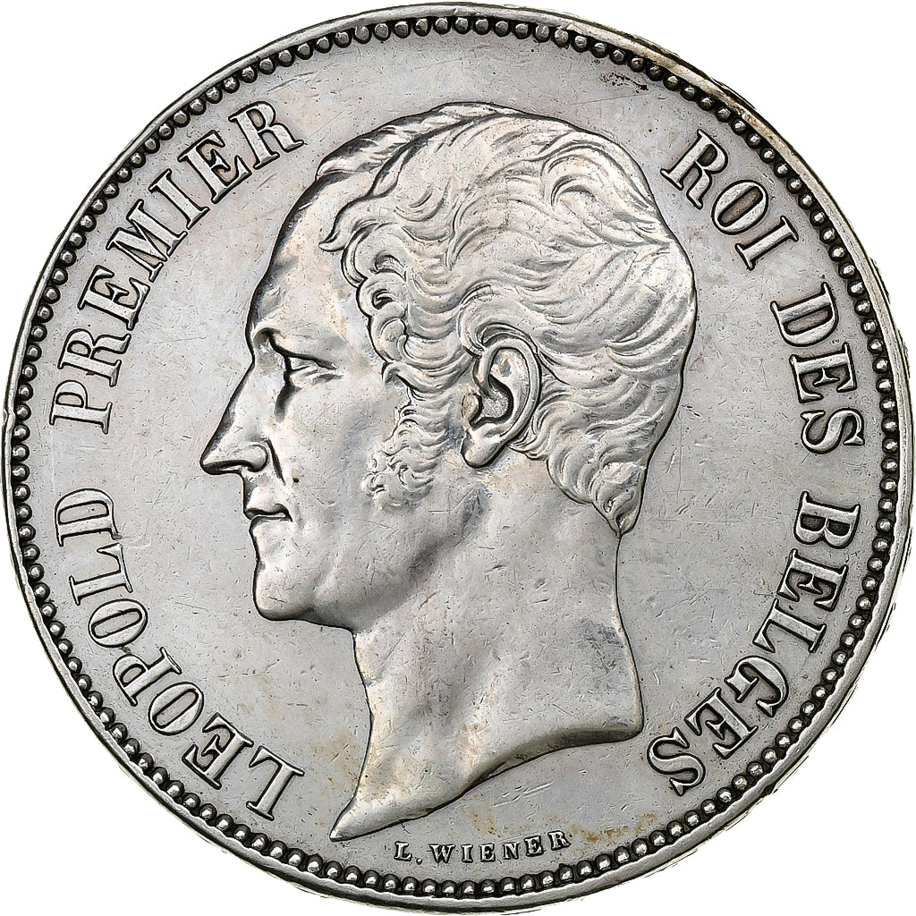 Belgium, Leopold I, 5 Francs, 1853, Brussels, Silver, AU(50-53), KM:2.2