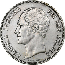 Belgium, Leopold I, 5 Francs, 1853, Brussels, Silver, AU(50-53), KM:2.2