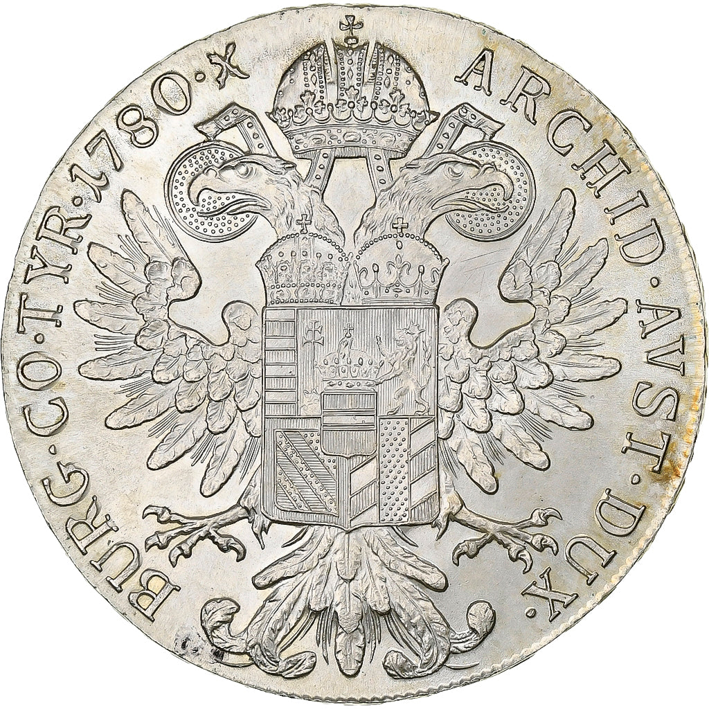 Austria, Maria Theresa, Thaler, 1780, Vienna, Restrike, Silver, MS(60-62)