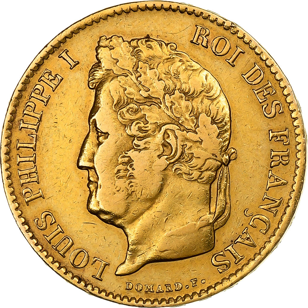 France, 40 Francs, Louis-Philippe, 1834, Paris, Gold, EF(40-45), KM:747.1