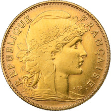 Francia, 10 Francs, Marianne, 1908, Paris, Oro, BB, KM:846
