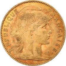 Francia, 10 Francs, Marianne, 1911, Paris, Oro, BB, KM:846