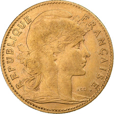 France, 10 Francs, Marianne, 1905, Paris, Gold, EF(40-45), KM:846