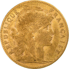 France, 10 Francs, Marianne, 1906, Paris, Gold, EF(40-45), KM:846
