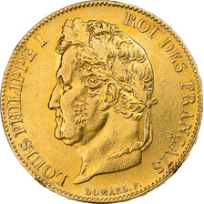 Francja, 20 Francs, Louis-Philippe, 1848, Paris, Złoto, AU(50-53), KM:750.1
