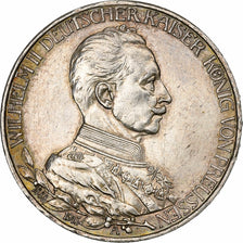German States, PRUSSIA, Wilhelm II, 3 Mark, 1913, Berlin, Silver, EF(40-45)