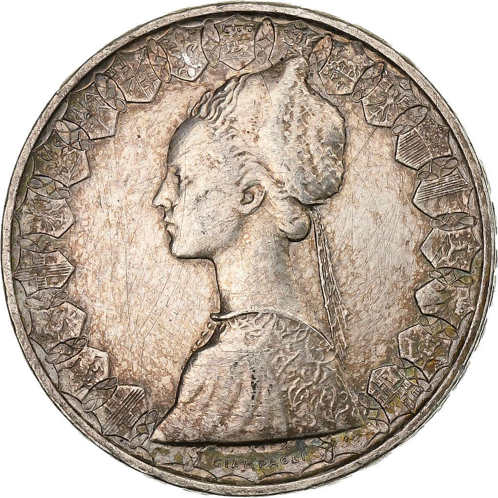 Itália, 500 Lire, 1958, Rome, Prata, EF(40-45), KM:98