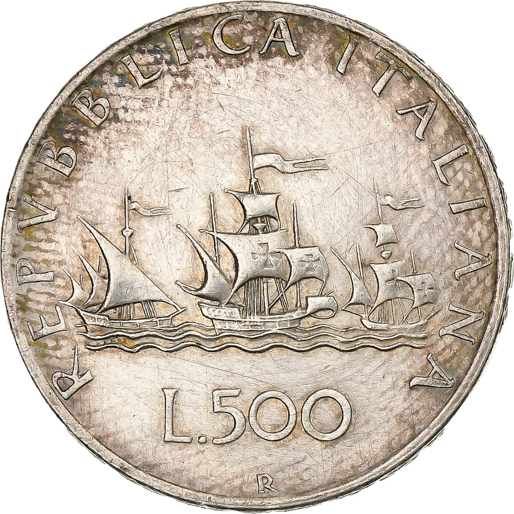 Itália, 500 Lire, 1958, Rome, Prata, EF(40-45), KM:98