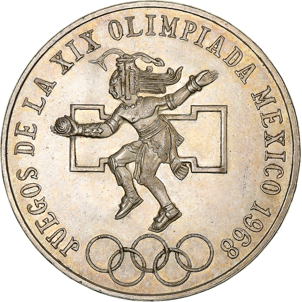 Mexico, 25 Pesos, 1968, Mexico City, Zilver, PR, KM:479.1