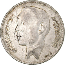 Marocco, al-Hassan II, 5 Dirhams, 1965, Paris, Argento, MB, KM:57