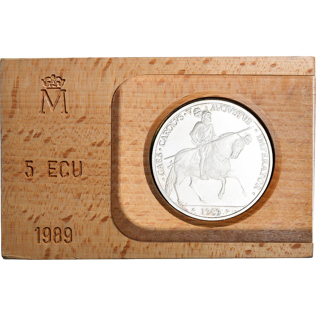Spanien, Juan Carlos I, 5 Ecu, 1989, Madrid, Silber, UNZ+, KM:M24