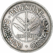 Palestina, 50 Mils, 1940, Prata, EF(40-45), KM:6