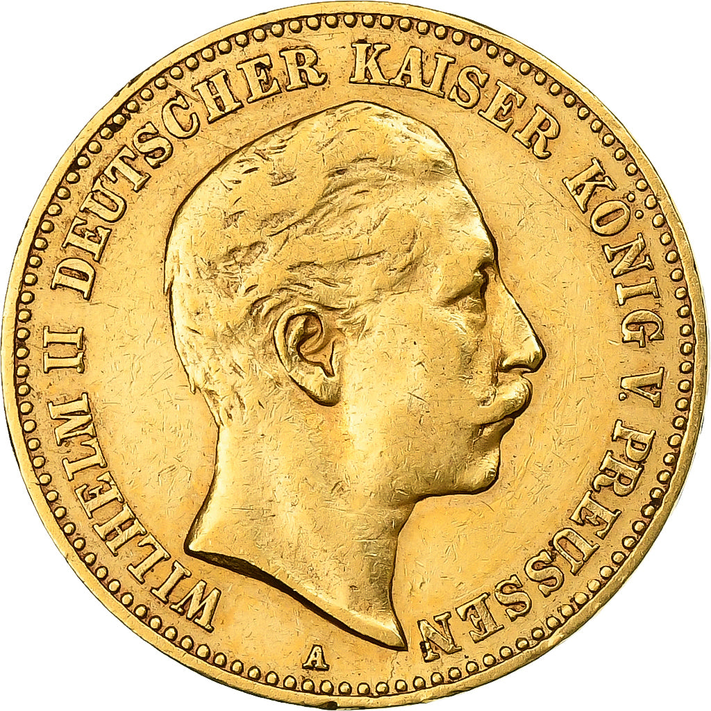 Stati tedeschi, PRUSSIA, Wilhelm II, 10 Mark, 1899, Berlin, Oro, SPL-, KM:520