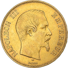 Frankrijk, Napoleon III, 100 Francs, Napoléon III, 1856, Paris, Goud, ZF+
