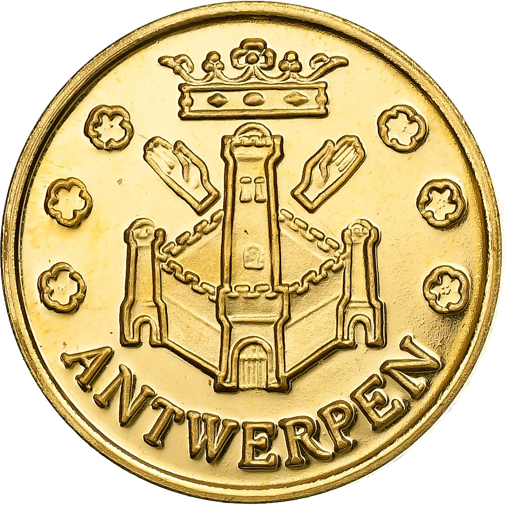 Bélgica, medalha, 1977, Brussels, Dourado, Medaille 400 ans de PETER PAUL