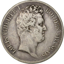 Francia, 5 Francs, Louis-Philippe, 1831, Perpignan, Argento, MB+, KM:735.11