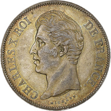 France, 5 Francs, Charles X, 1830, Rouen, Argent, TTB, KM:728.2