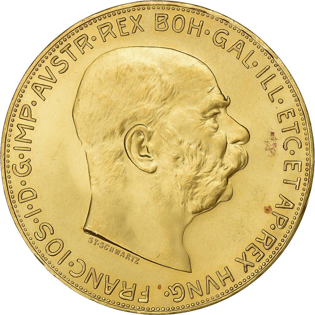 Oostenrijk, Franz Joseph I, 100 Corona, 1915, Vienna, Goud, PR+, KM:2819