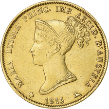 Italian States, PARMA, Maria Luigia, 40 Lire, 1815, Parma, Gold, EF(40-45)