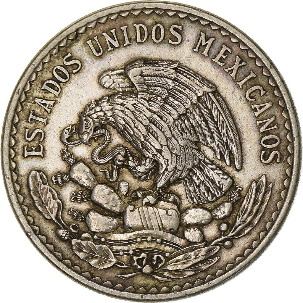 Mexico, Peso, 1947, Mexico City, Srebro, EF(40-45), KM:456