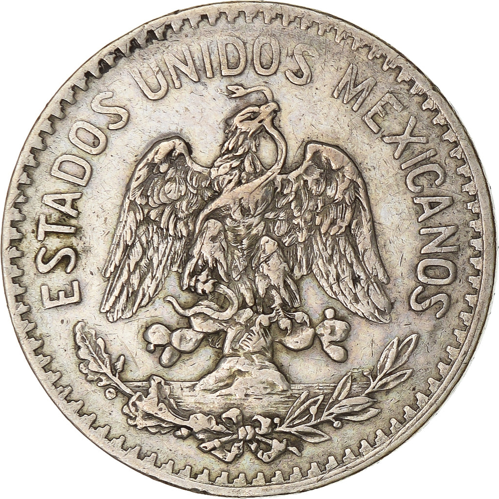 Mexico, 50 Centavos, 1907, Mexico City, Srebro, VF(30-35), KM:445