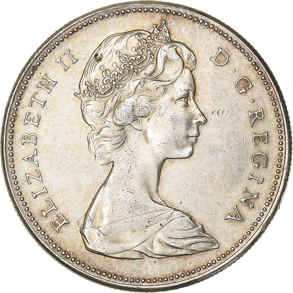 Canada, Elizabeth II, Dollar, 1967, Ottawa, Silver, AU(50-53), KM:70