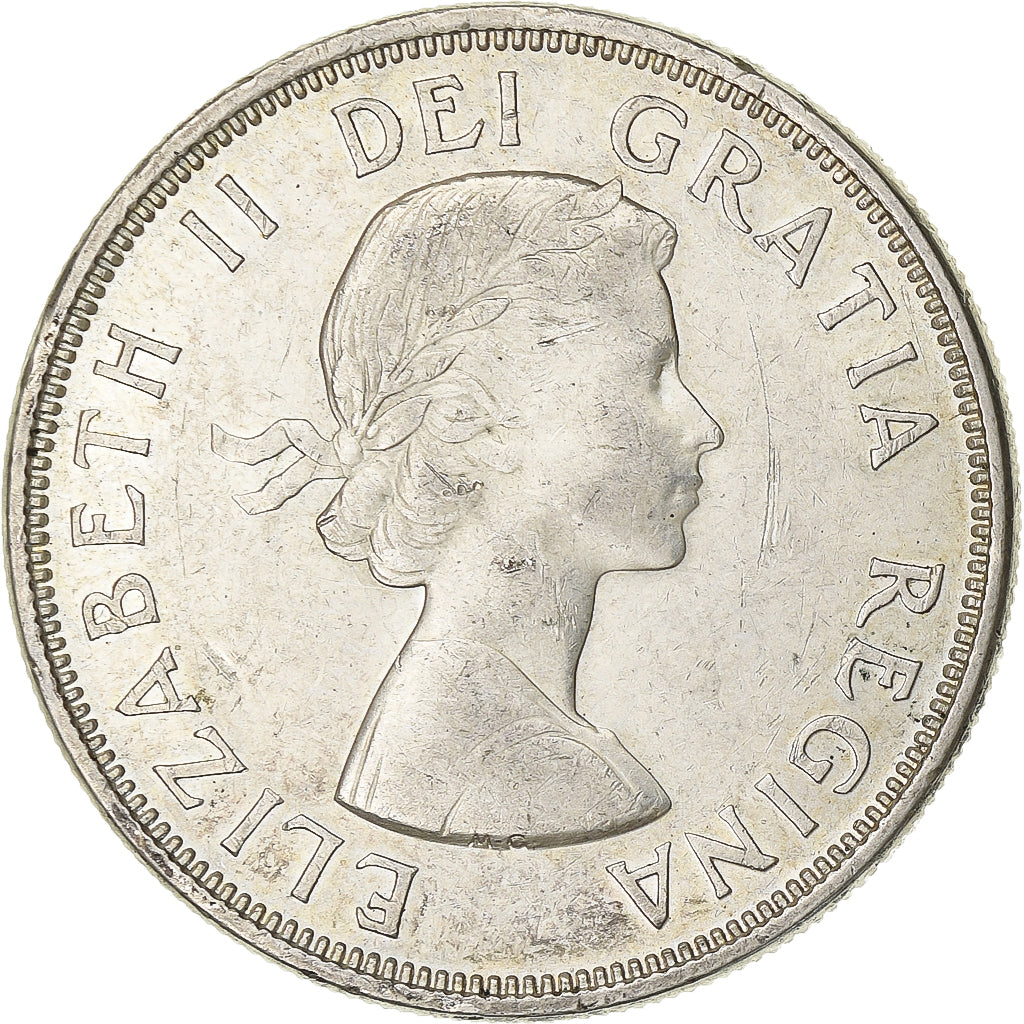 Canada, Elizabeth II, Dollar, 1964, Ottawa, Zilver, ZF, KM:58