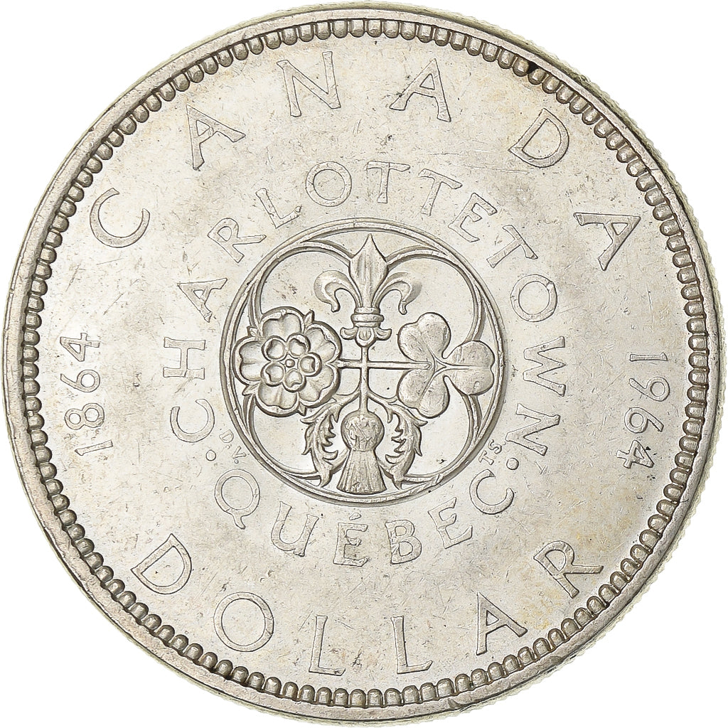 Canada, Elizabeth II, Dollar, 1964, Ottawa, Zilver, ZF, KM:58