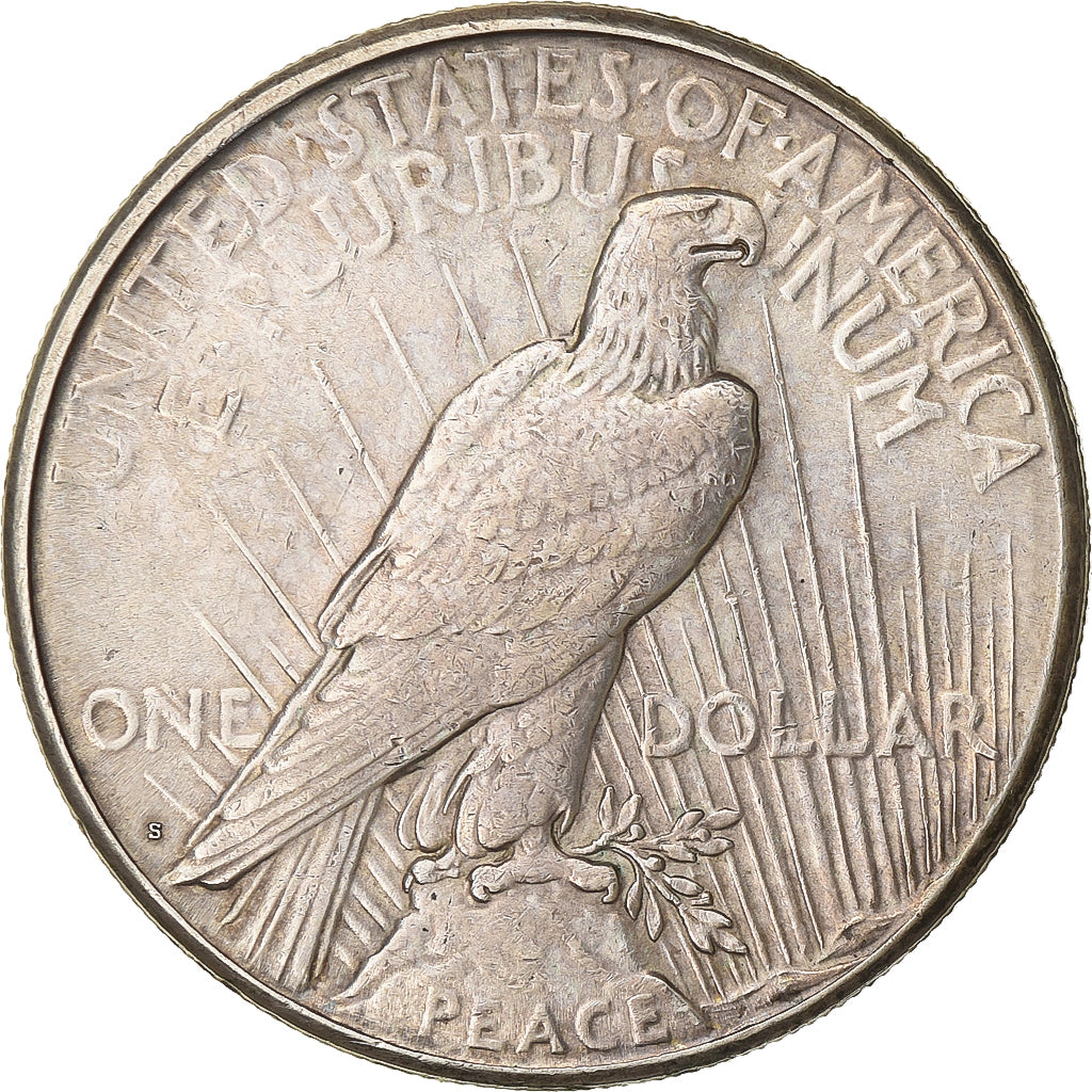 United States, Dollar, Peace Dollar, 1922, San Francisco, Silver, EF(40-45)