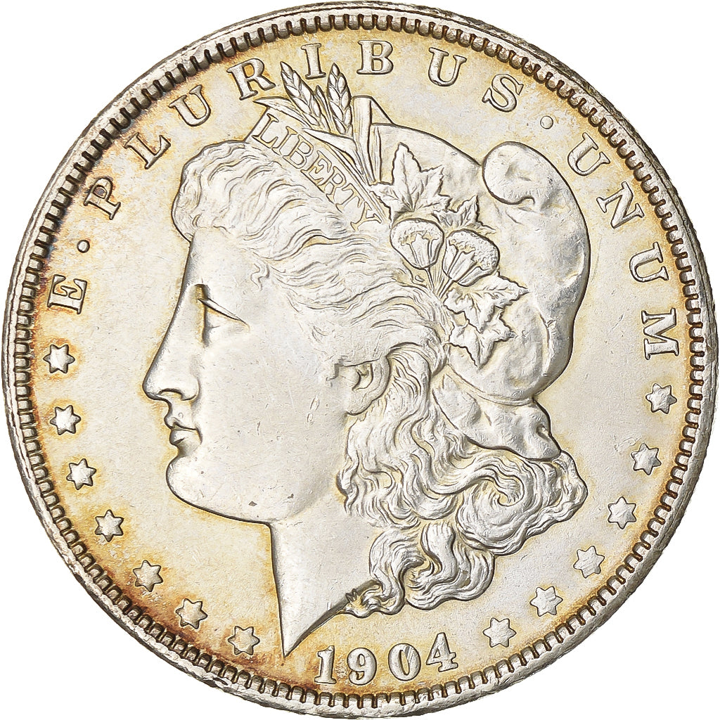 United States, Dollar, Morgan Dollar, 1904, New Orleans, Silver, AU(50-53)