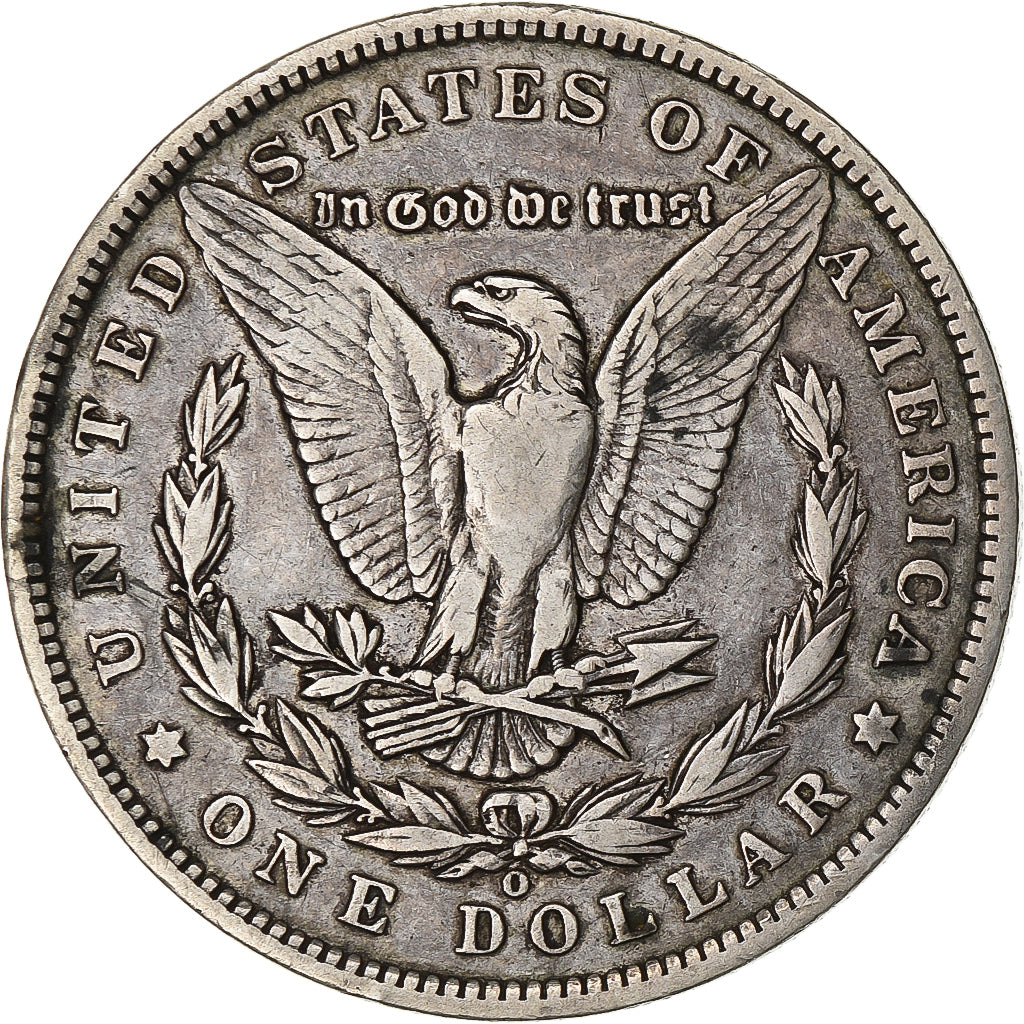 United States, Dollar, Morgan Dollar, 1890, New Orleans, Silver, EF(40-45)