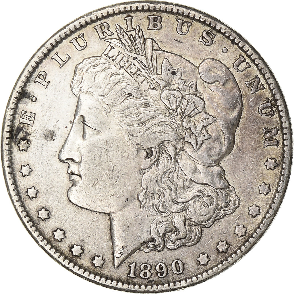 United States, Dollar, Morgan Dollar, 1890, Philadelphia, Silver, EF(40-45)