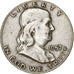 Half Dollar, Franklin Half Dollar, 1957, Denver, Srebro, VF(30-35), KM:199