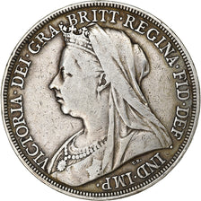 Great Britain, Victoria, Crown, 1896, London, Silver, VF(20-25), KM:783