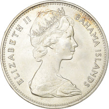 Bahamas, Elizabeth II, 2 Dollars, 1966, Silver, AU(55-58), KM:9