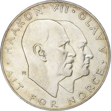 Norway, Olav V, 25 Kroner, 1970, Silver, AU(50-53), KM:414