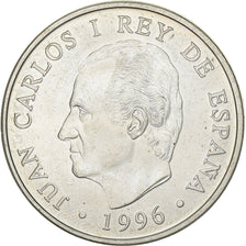 Spain, Juan Carlos I, 2000 Pesetas, 1996, Madrid, Silver, AU(55-58), KM:968