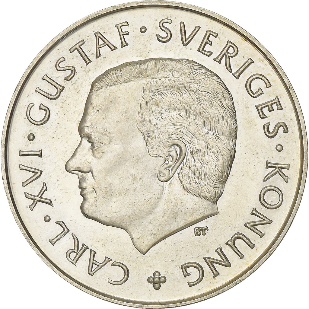 Suède, Carl XVI Gustaf, 100 Kronor, 1988, Stockholm, Argent, SUP+, KM:867.1