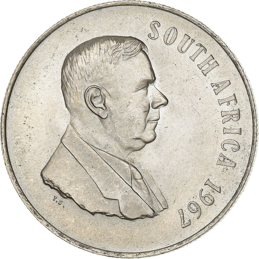 Afrique du Sud, Rand, 1967, Pretoria, Argent, SUP, KM:72.1