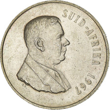 South Africa, Rand, 1967, Pretoria, Silver, AU(55-58), KM:72.2