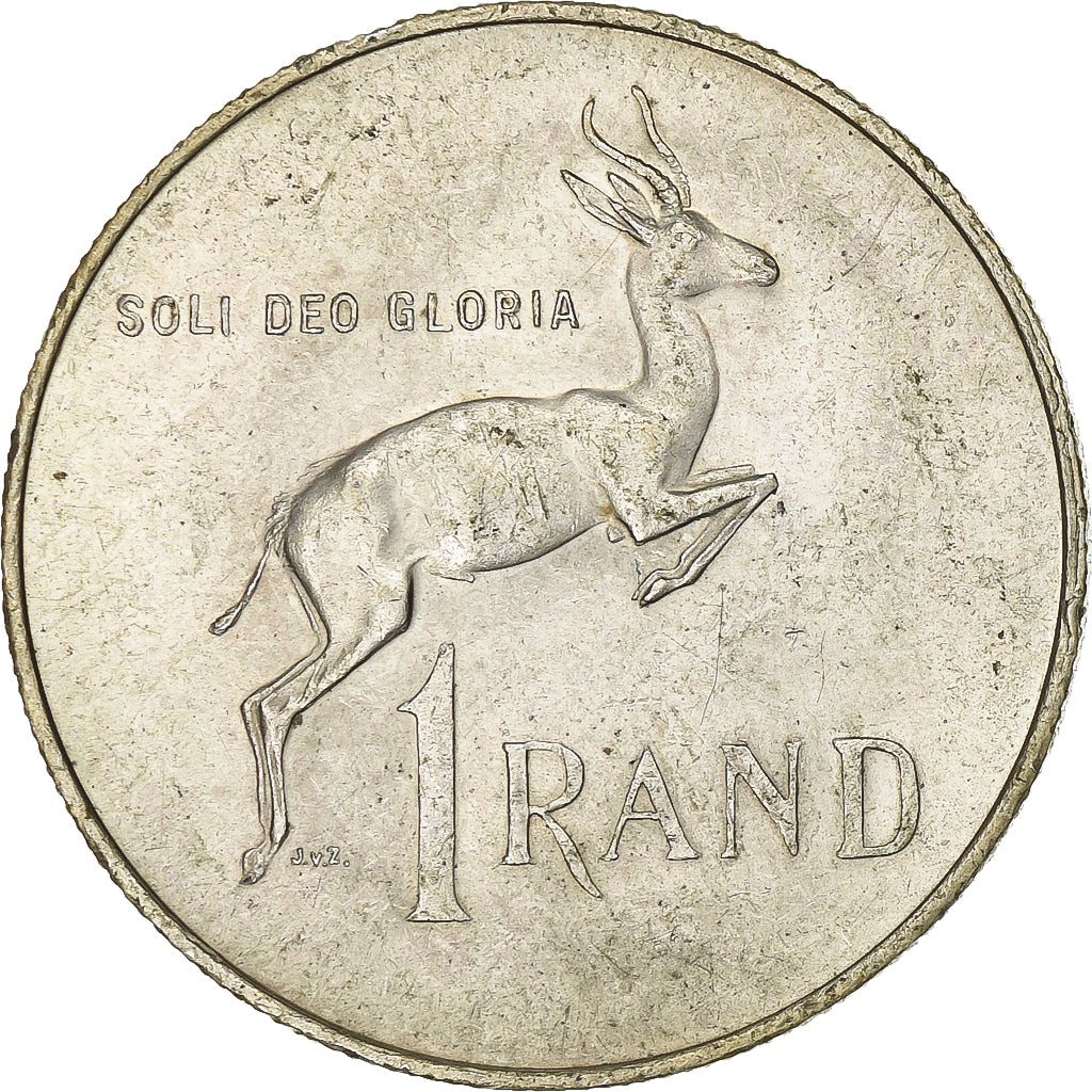 South Africa, Rand, 1967, Pretoria, Silver, AU(55-58), KM:72.2