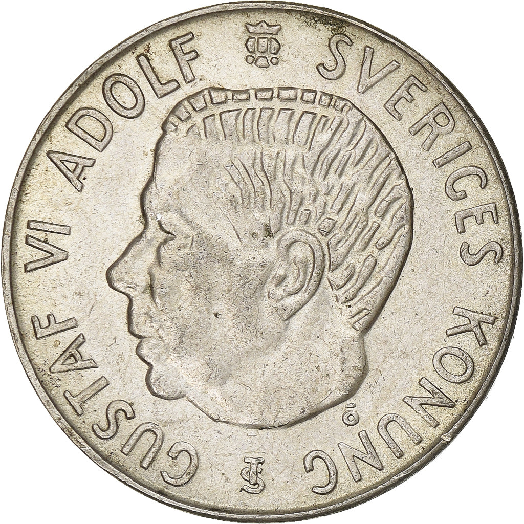 Suède, Gustaf VI, 5 Kronor, 1955, Stockholm, Argent, TTB+, KM:829