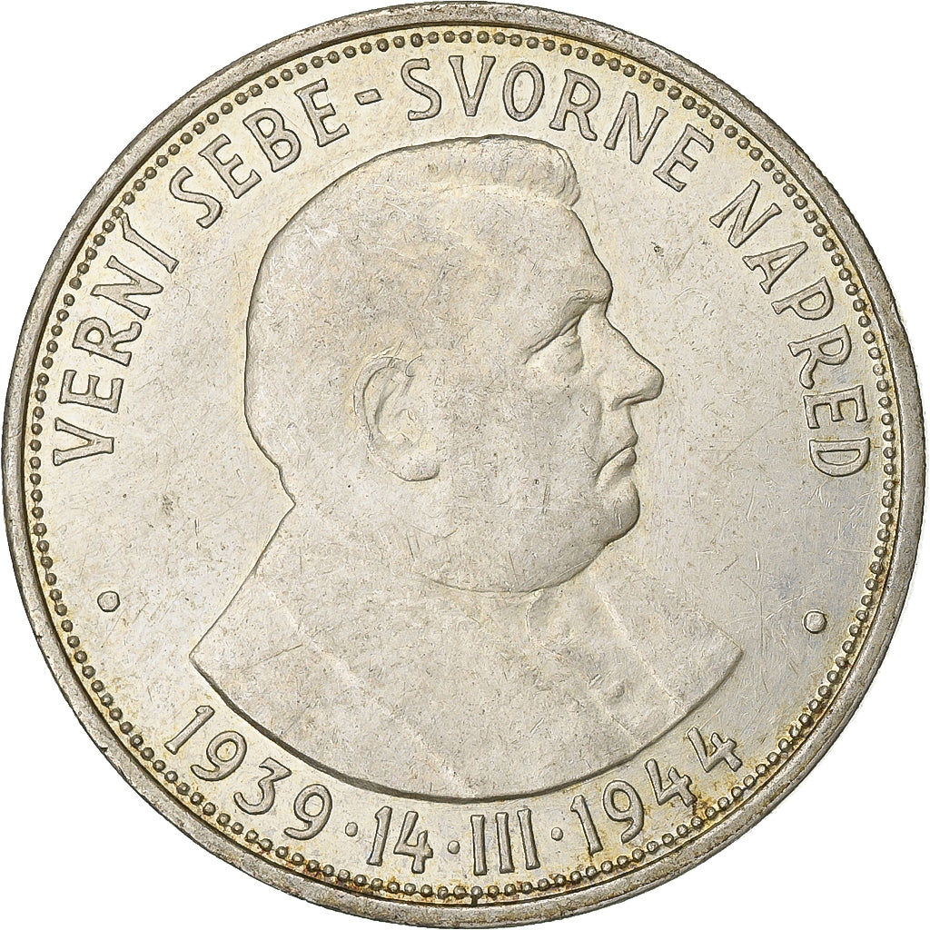 Eslováquia, 50 Korun, 1944, Kremnica, Prata, AU(50-53), KM:10