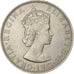 Bermuda, Elizabeth II, Crown, 1964, Silver, EF(40-45), KM:14