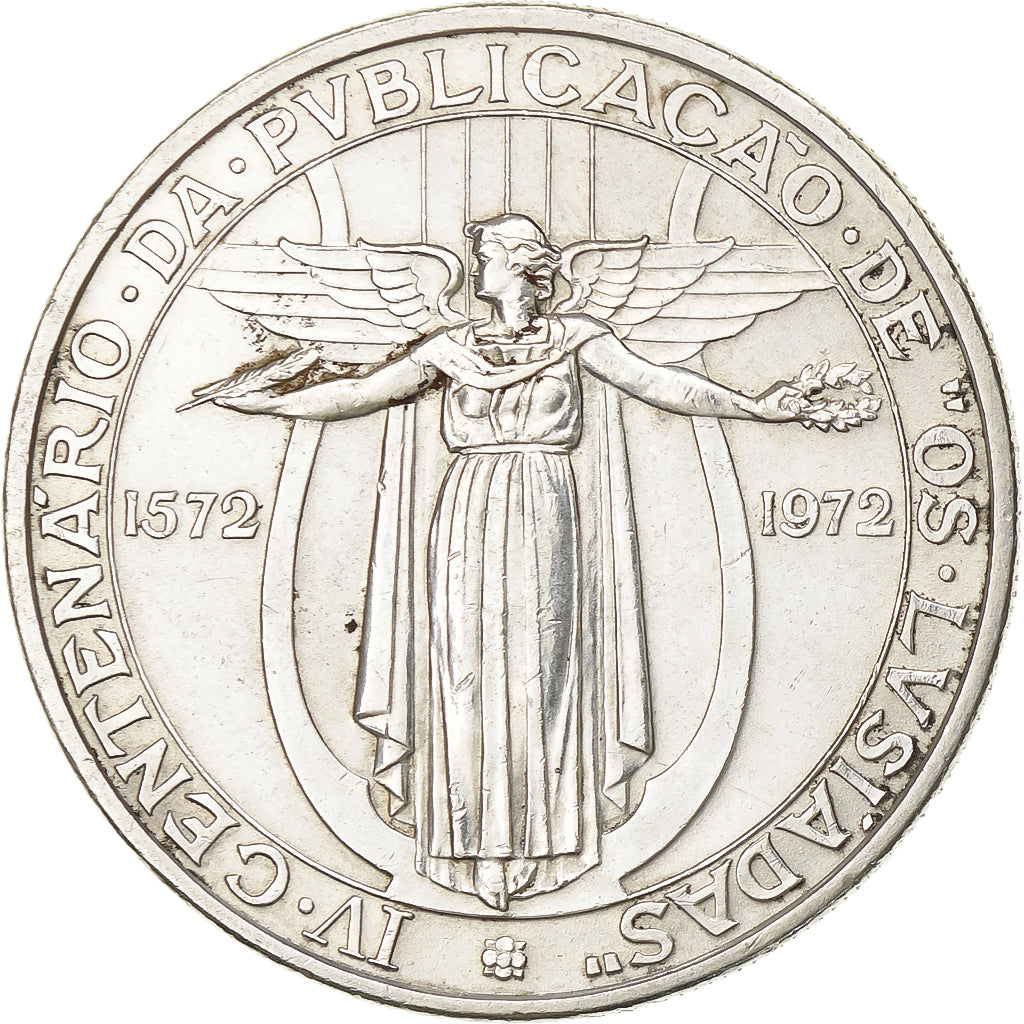 Portugal, 50 Escudos, 1972, Lisbon, Silver, EF(40-45), KM:602